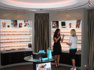 Trying Eyeglass Frames