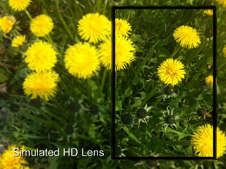 Simulated HD Lens comparison