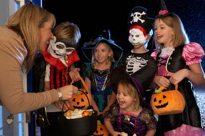 children enjoying a Happy Halloween!