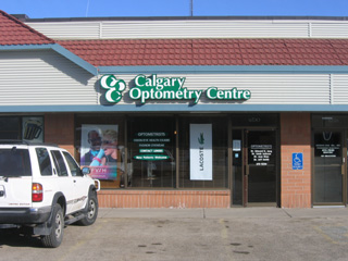 North location of Calgary Opetmetry Centre in Hunterhorn Plaza