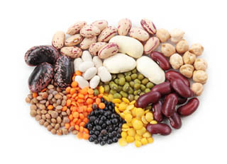 Legumes, beans, lentils, chickpeas